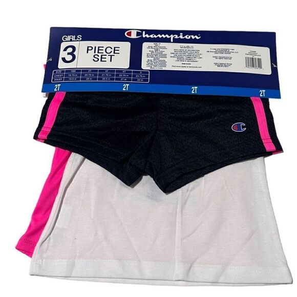 Champion Toddler Girls 3 Piece Active Set Size 2T - Picture 5 of 9